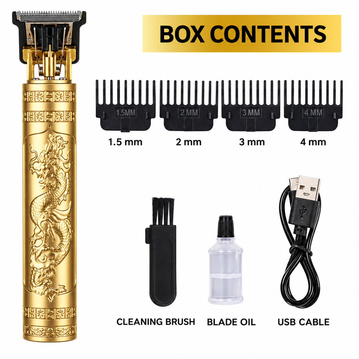 Vintage T9 Hair Trimmer Cordless Professional Hair Clippers Electric Trimmers For Men