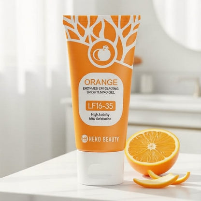 Orange Brightening Exfoliating Gel - remove dead skin cells, unclog pores