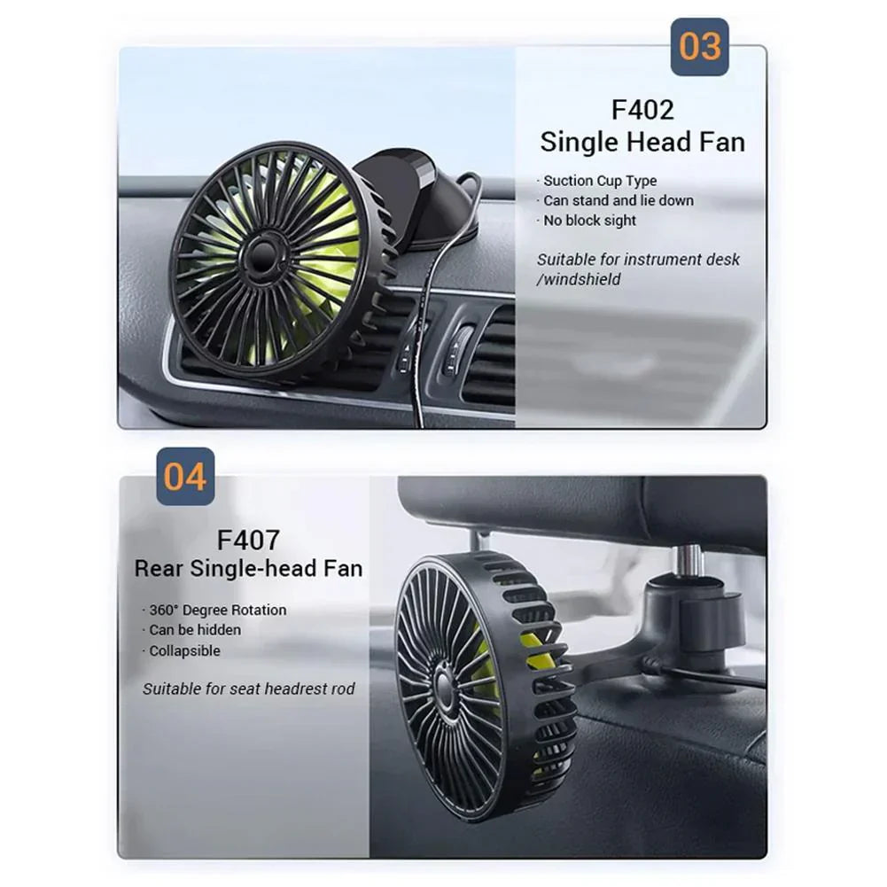Car Mini Electric Fan Air Conditioner Cooling And Cooling