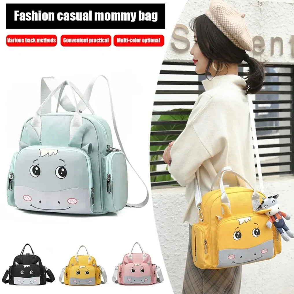 Cartoon Pattern Mommy Baby Diaper Bagpack