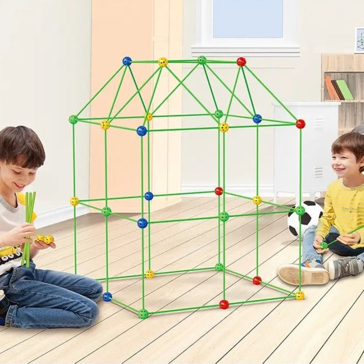 Home.Co- Kids Construction Fort Building Kit